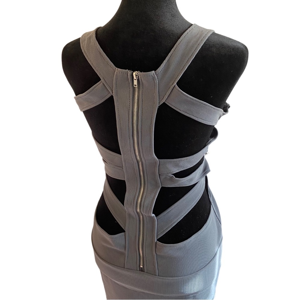 Decibel Gray Back Out Bodycon Dress - Women’s Size X-Large.
